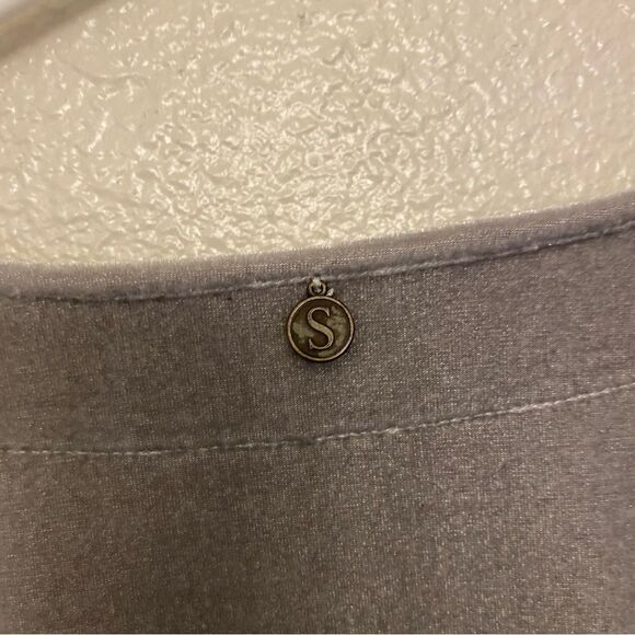 Soft Surroundings Cloudburst Velvet Shapely Top wrap blouse Long sleeve -S - Picture 4 of 8